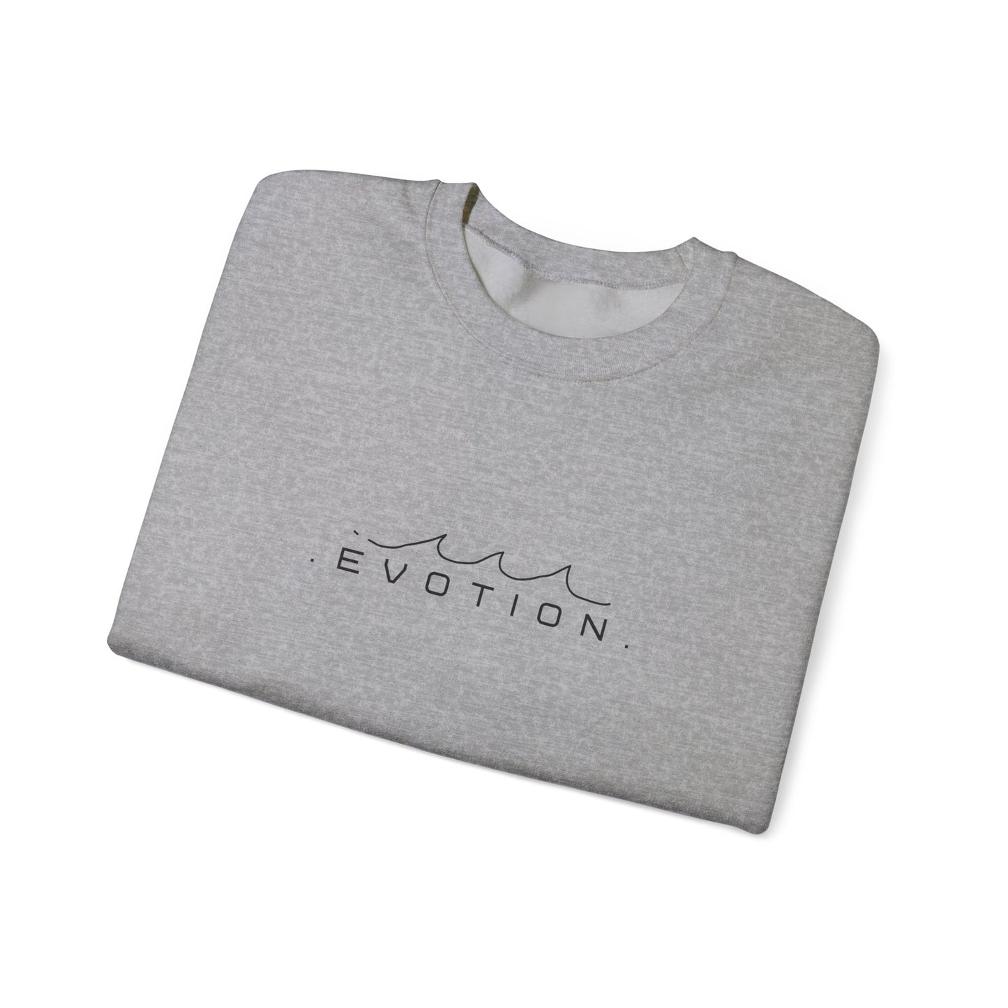 Evotion Wave Inspired Crewneck Sweatshirt – Minimal Streetwear for Skate & Surf Life