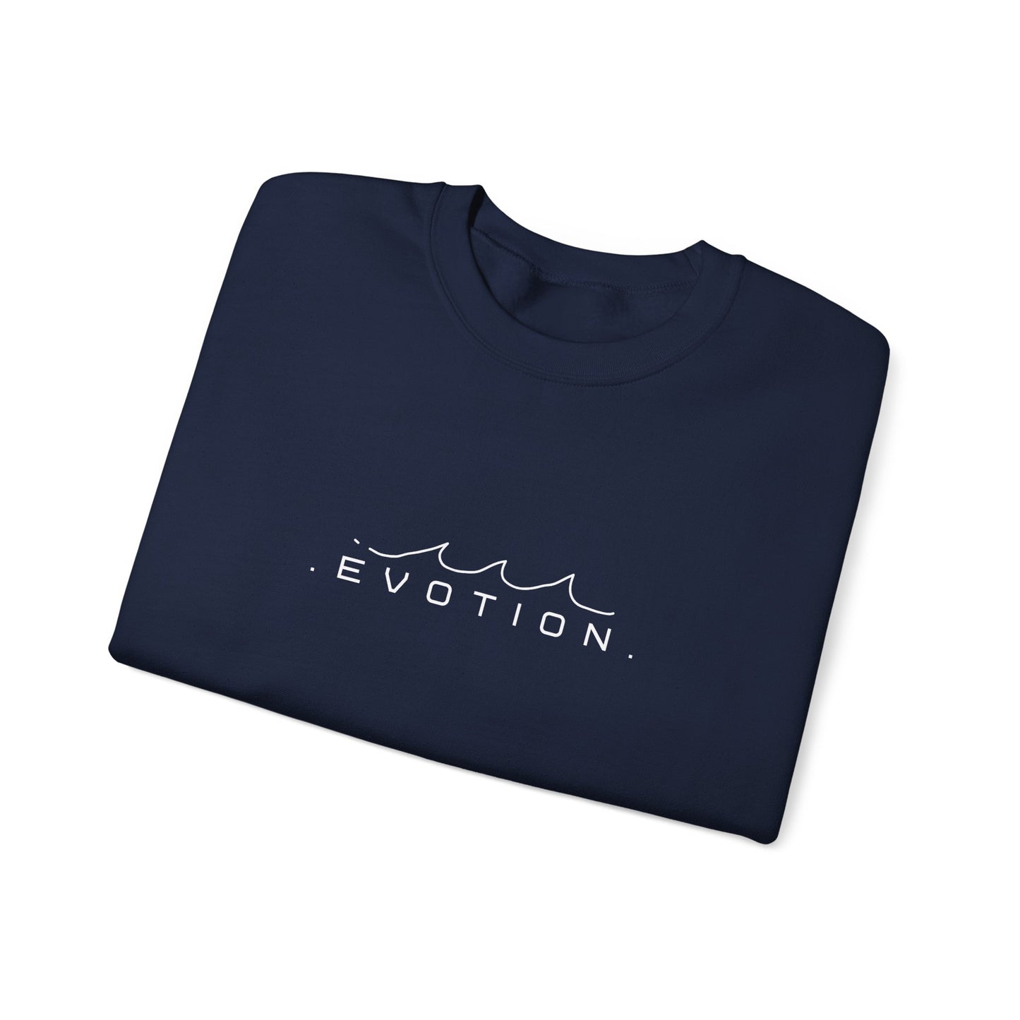 Evotion Wave Inspired Crewneck Sweatshirt – Minimal Streetwear for Skate & Surf Life