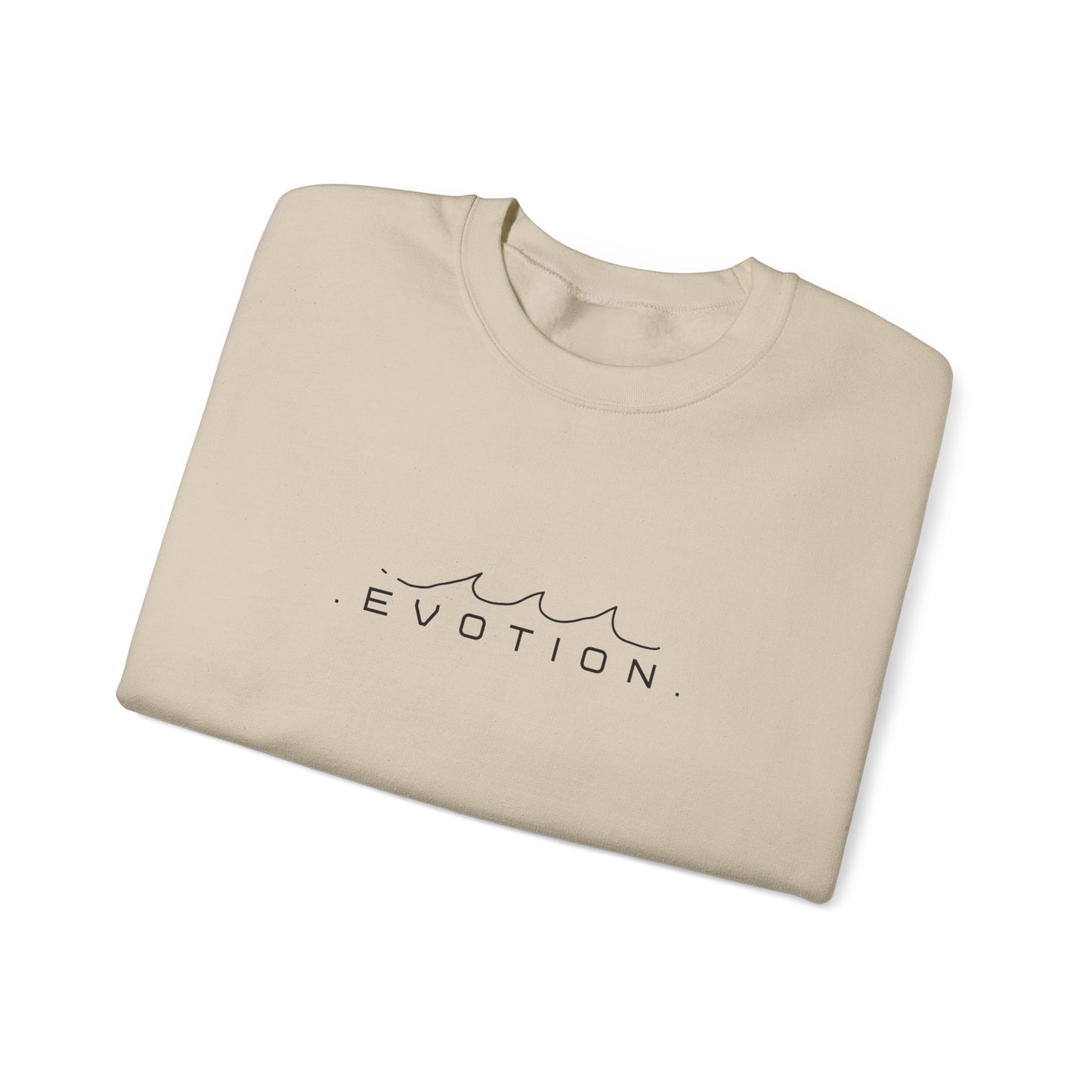 Evotion Wave Inspired Crewneck Sweatshirt – Minimal Streetwear for Skate & Surf Life