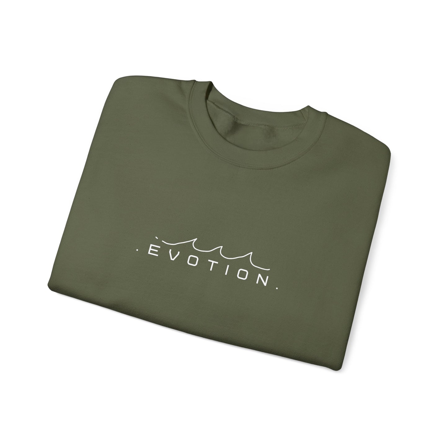 Evotion Wave Inspired Crewneck Sweatshirt – Minimal Streetwear for Skate & Surf Life