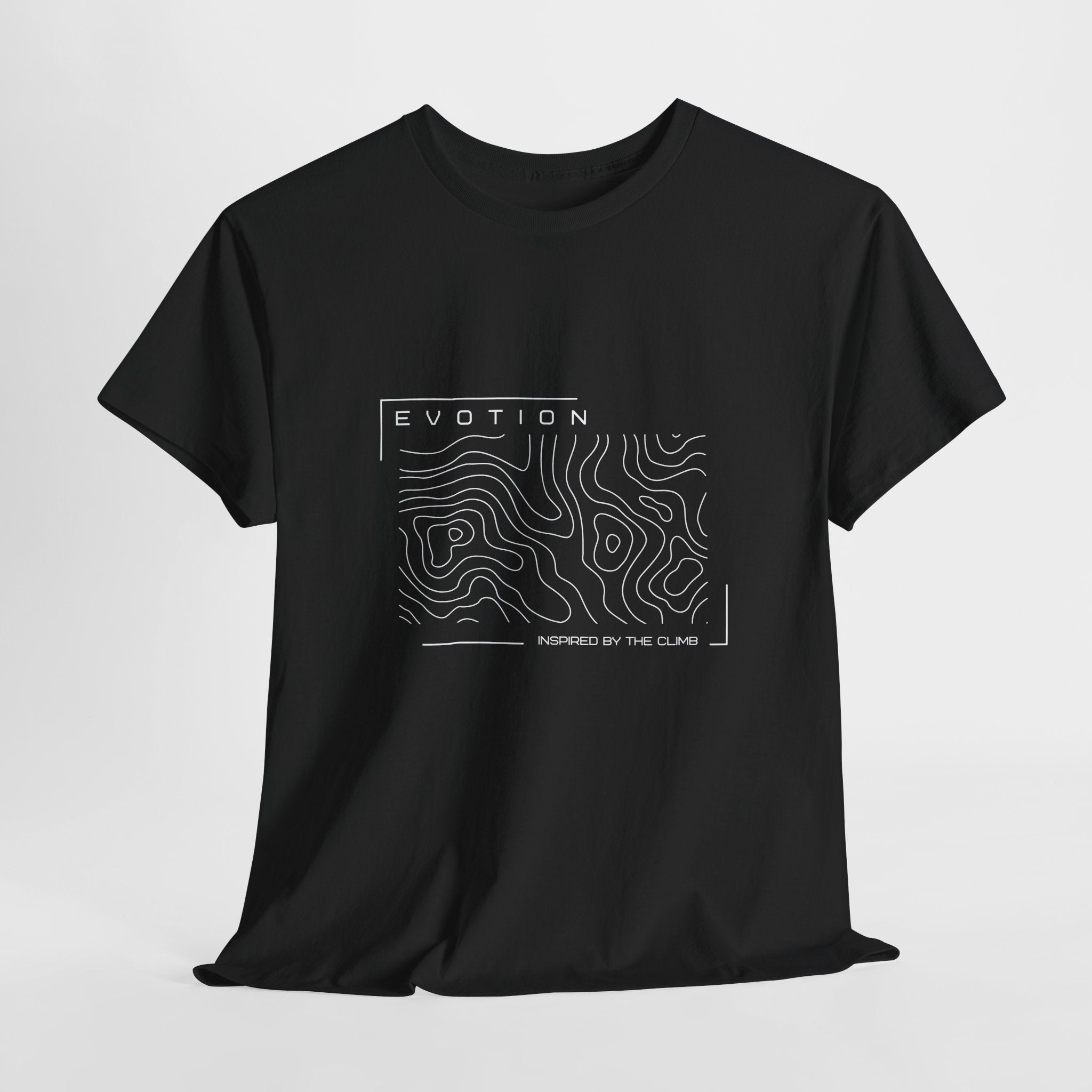 Evotion Contour Map Inspired Tee – Unisex Skate, Surf & Streetwear T-Shirt
