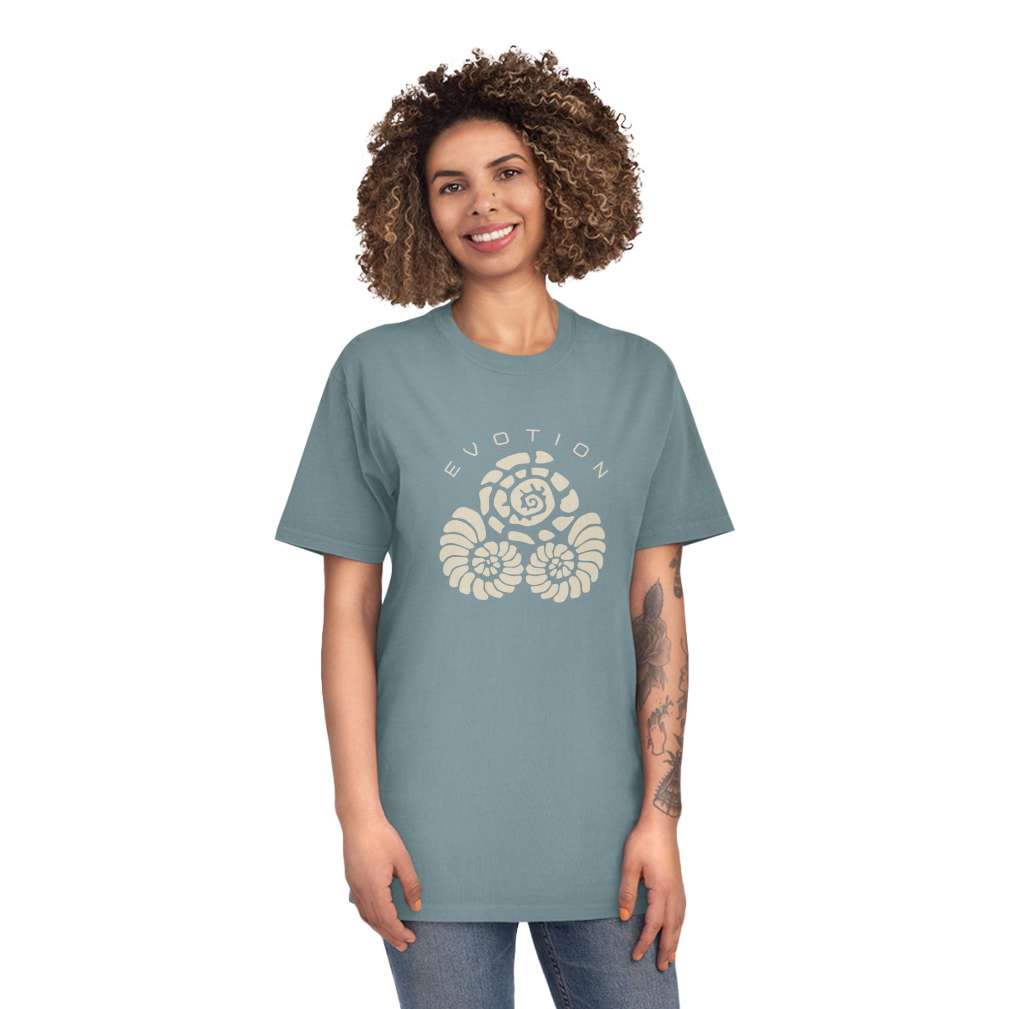 Evotion Shell Inspired Faded Tee – Unisex Skate, Surf & Streetwear T-Shirt