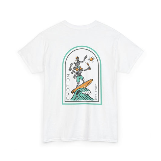 Evotion Surf Skeleton Tee – Unisex Skate, Surf & Streetwear T-Shirt