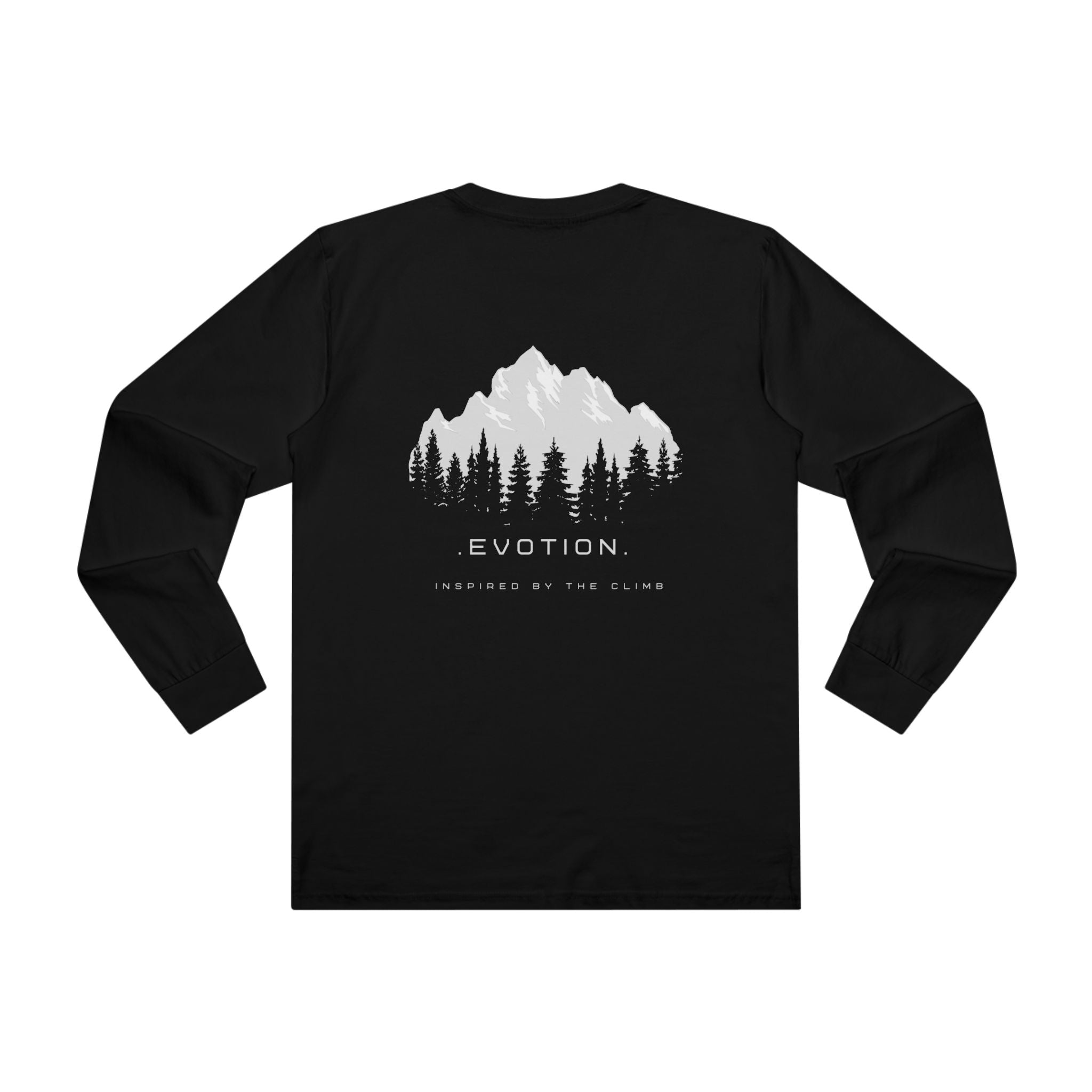 Evotion Mountain Inspired Long Sleeve Tee – Unisex Skate & Surf Streetwear Layer