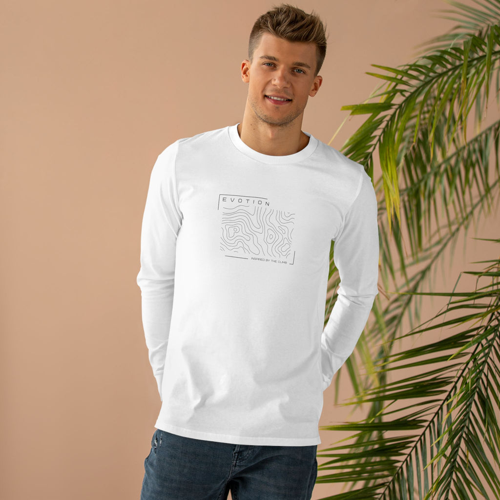 Evotion Contour Line Long Sleeve Tee – Unisex Skate & Surf Streetwear Layer