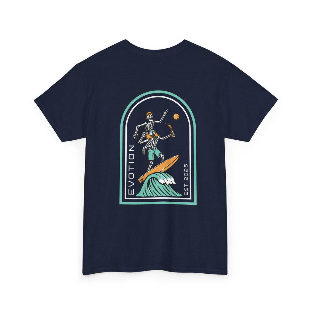 Evotion Surf Skeleton Tee – Unisex Skate, Surf & Streetwear T-Shirt