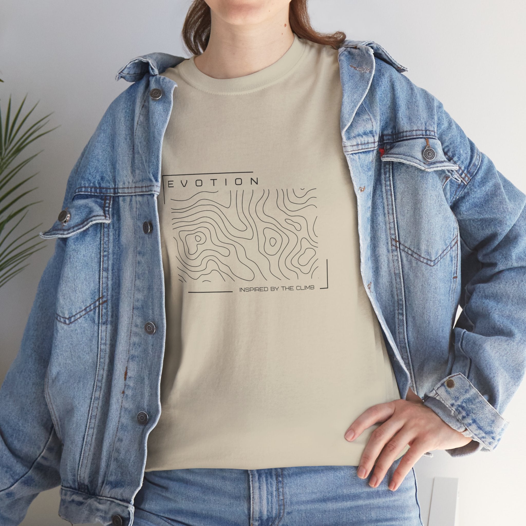 Evotion Contour Map Inspired Tee – Unisex Skate, Surf & Streetwear T-Shirt