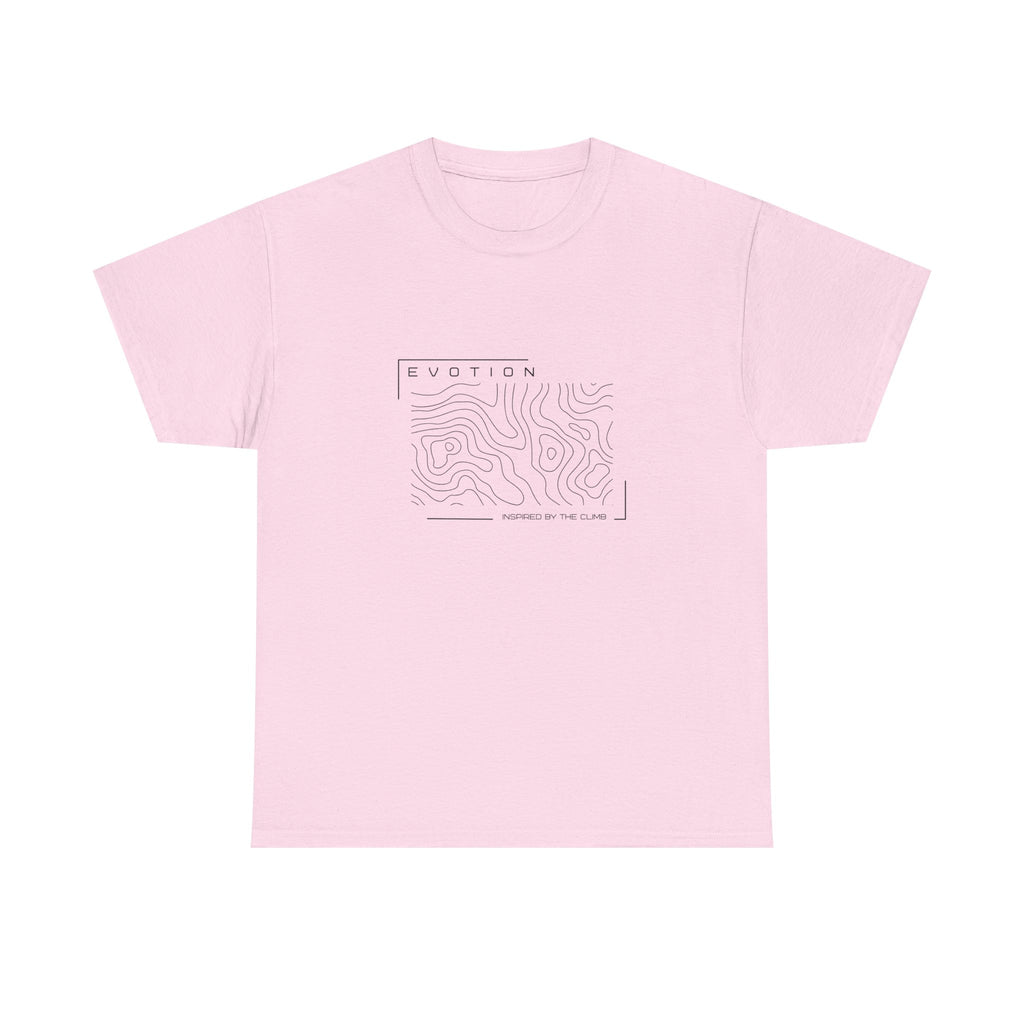 Evotion Contour Map Inspired Tee – Unisex Skate, Surf & Streetwear T-Shirt