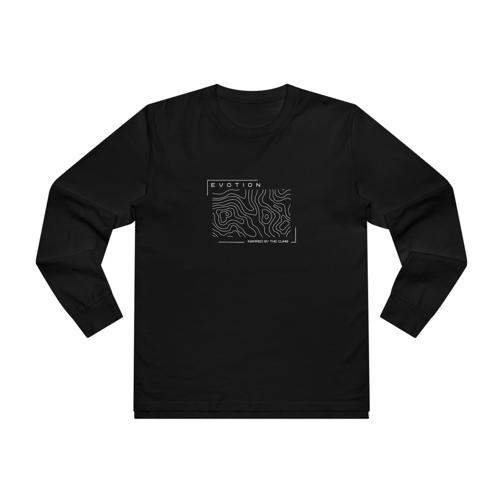 Evotion Contour Line Long Sleeve Tee – Unisex Skate & Surf Streetwear Layer