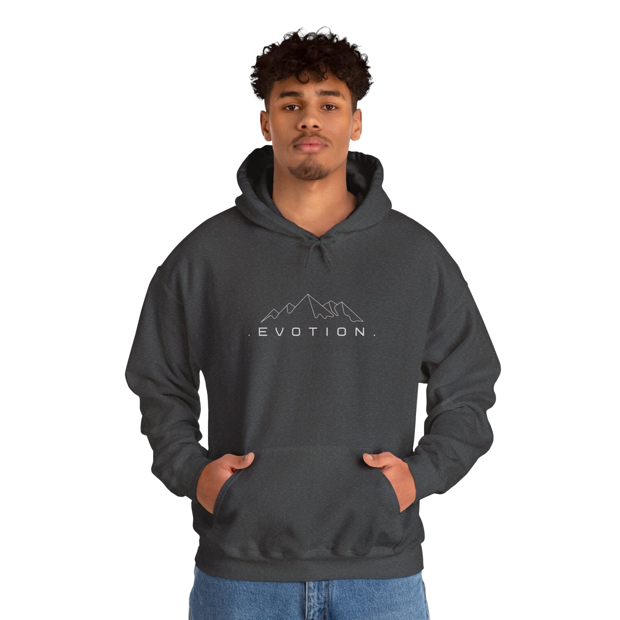 Evotion Inspirational Mountaineer Heavyweight Hoodie – Skate & Surf Pullover for Everyday Hustle