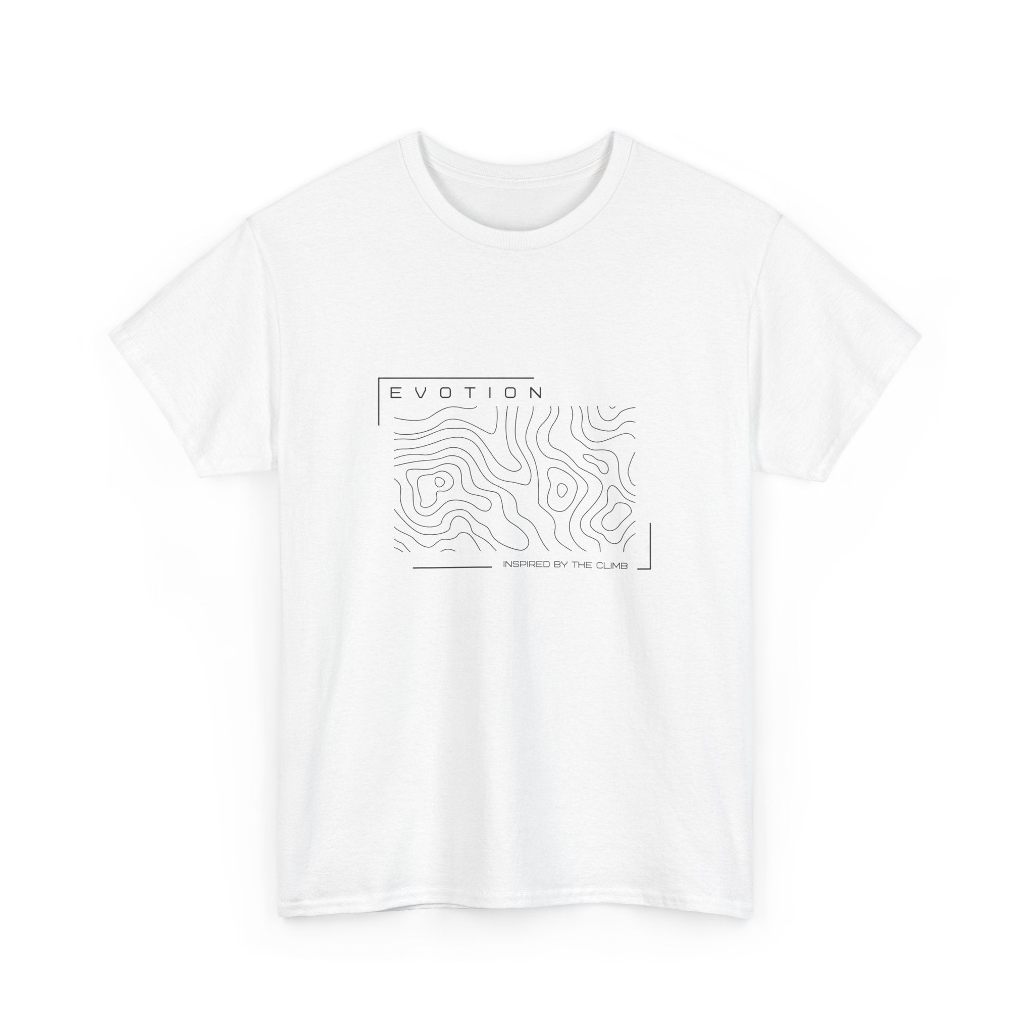 Evotion Contour Map Inspired Tee – Unisex Skate, Surf & Streetwear T-Shirt
