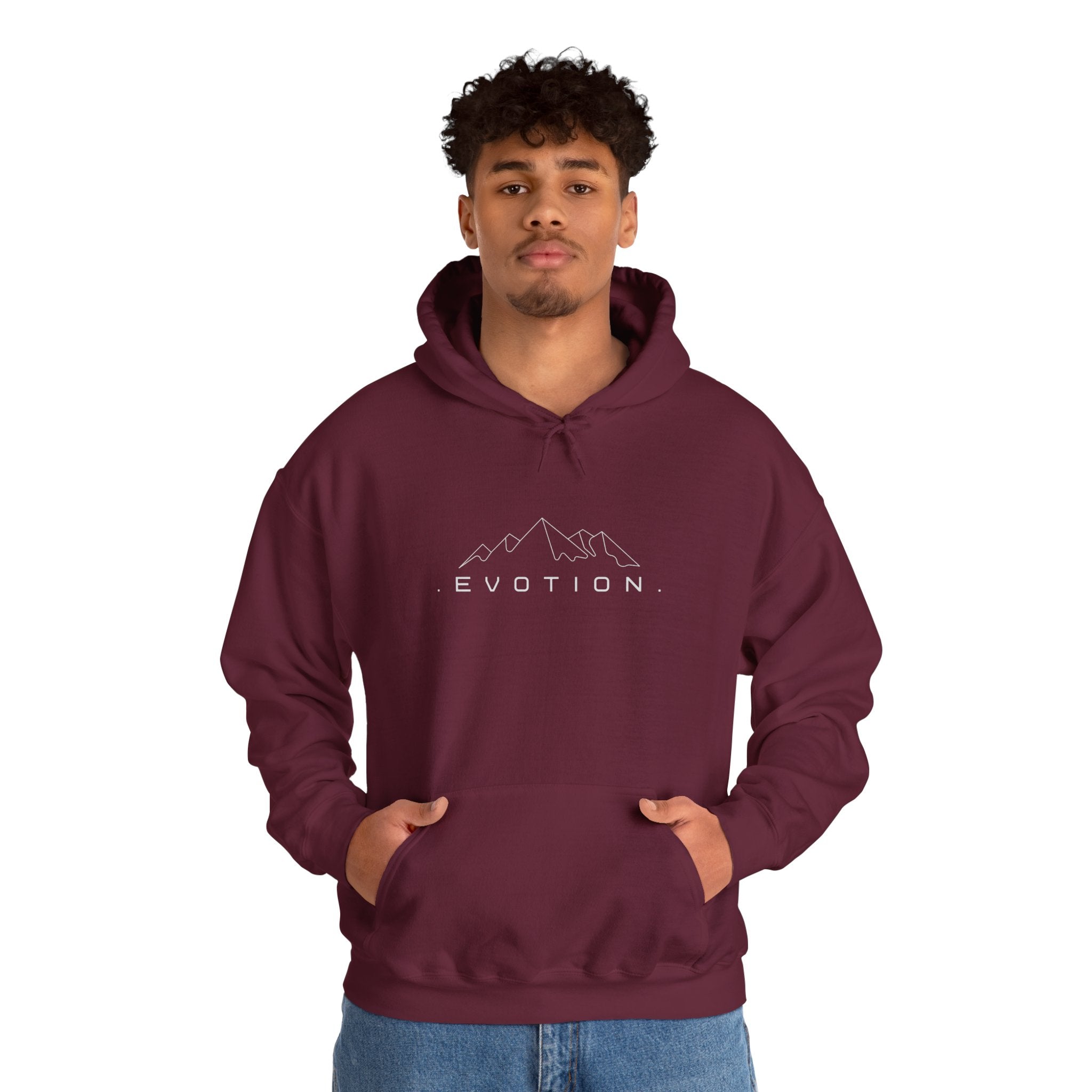 Evotion Inspirational Mountaineer Heavyweight Hoodie – Skate & Surf Pullover for Everyday Hustle