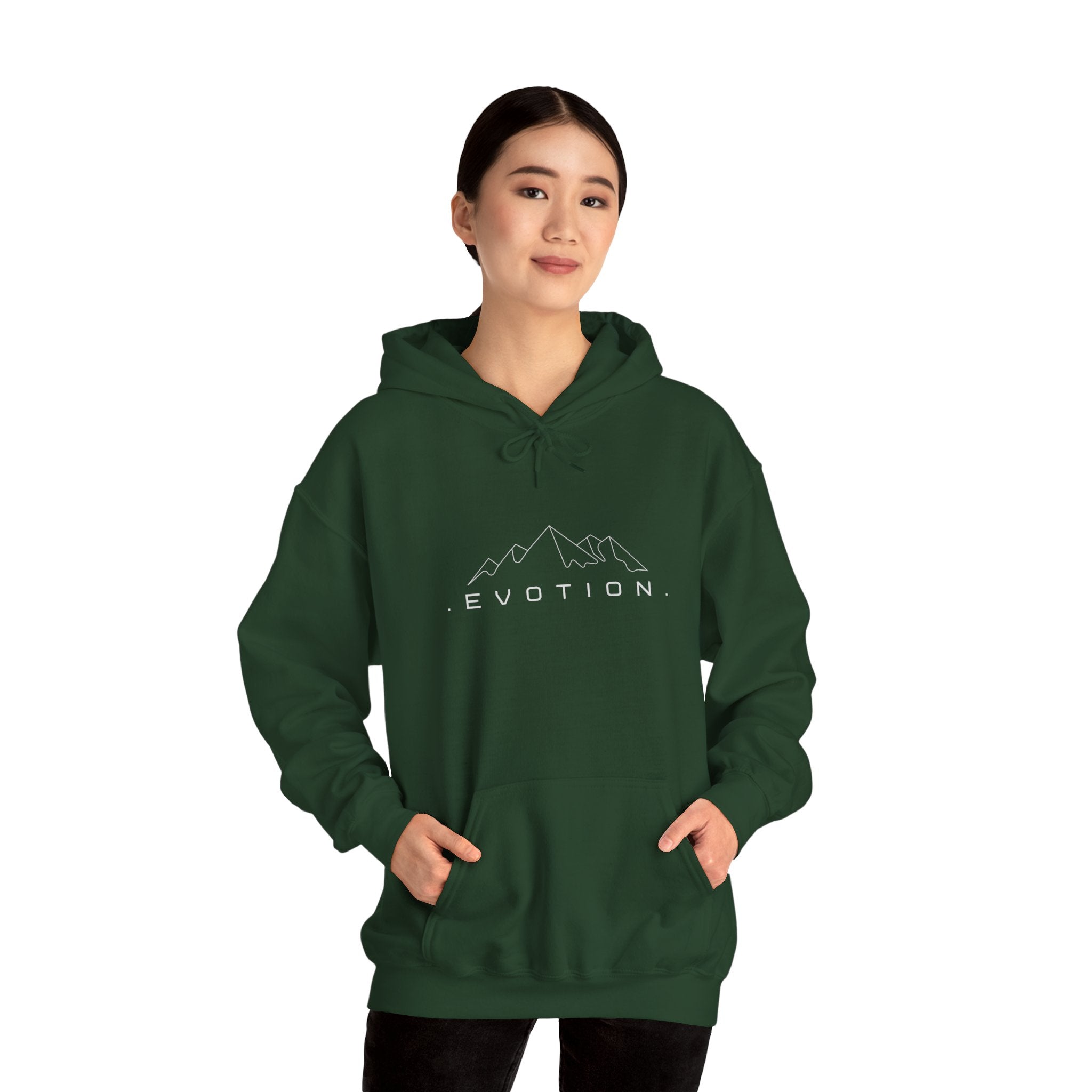 Evotion Inspirational Mountaineer Heavyweight Hoodie – Skate & Surf Pullover for Everyday Hustle