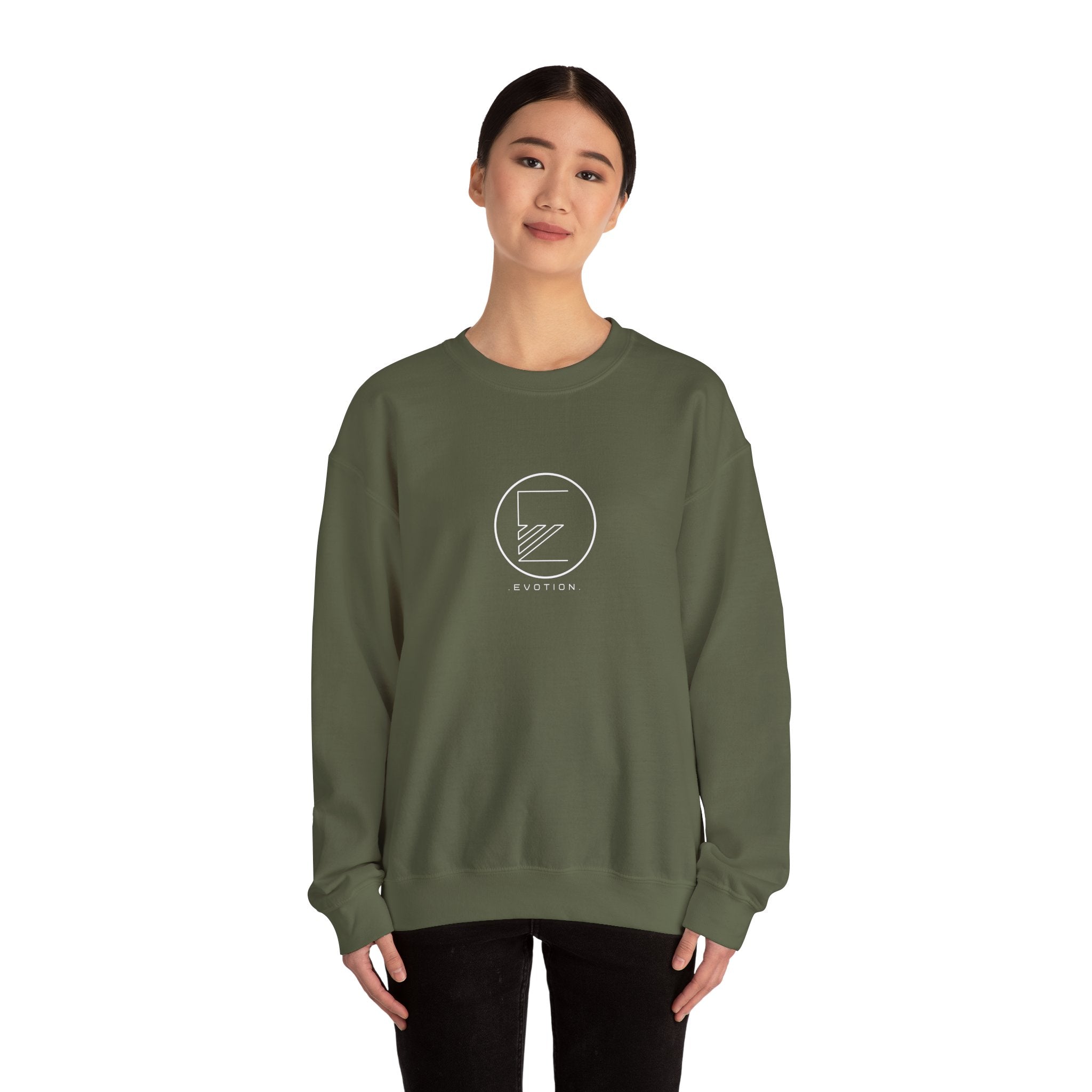 Evotion Original Crewneck Sweatshirt – Minimal Streetwear for Skate & Surf Life