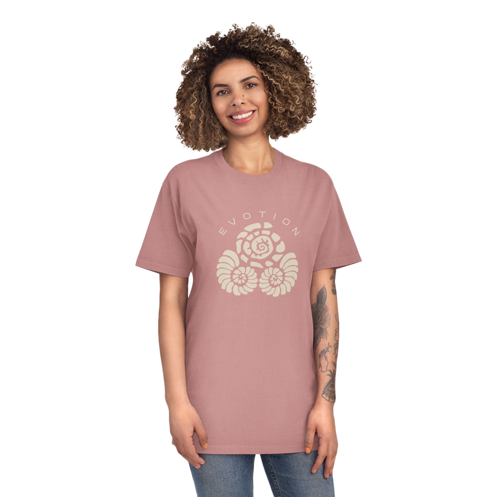 Evotion Shell Inspired Faded Tee – Unisex Skate, Surf & Streetwear T-Shirt