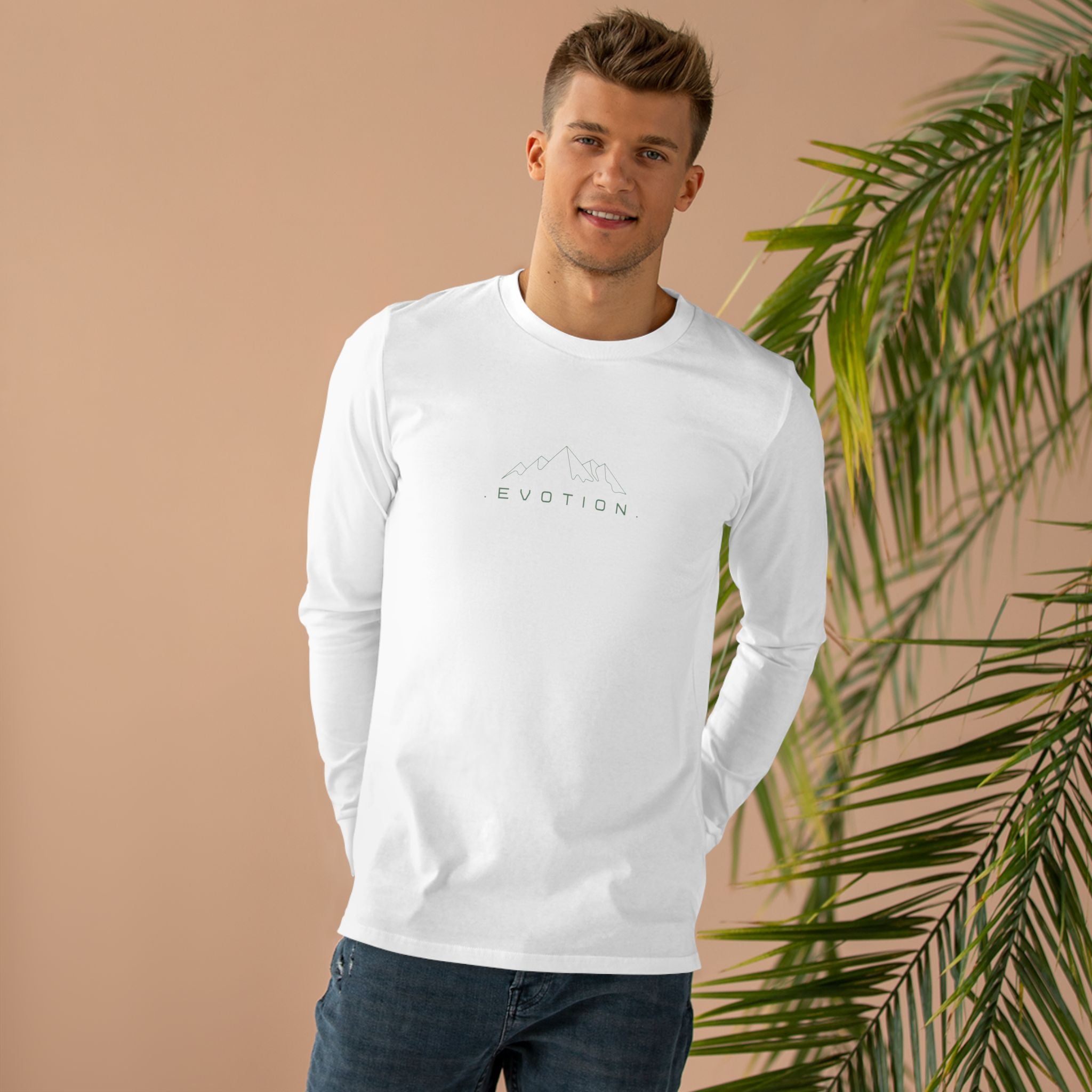 Evotion Inspirational Mountaineer Long Sleeve Tee – Unisex Skate & Surf Streetwear Layer