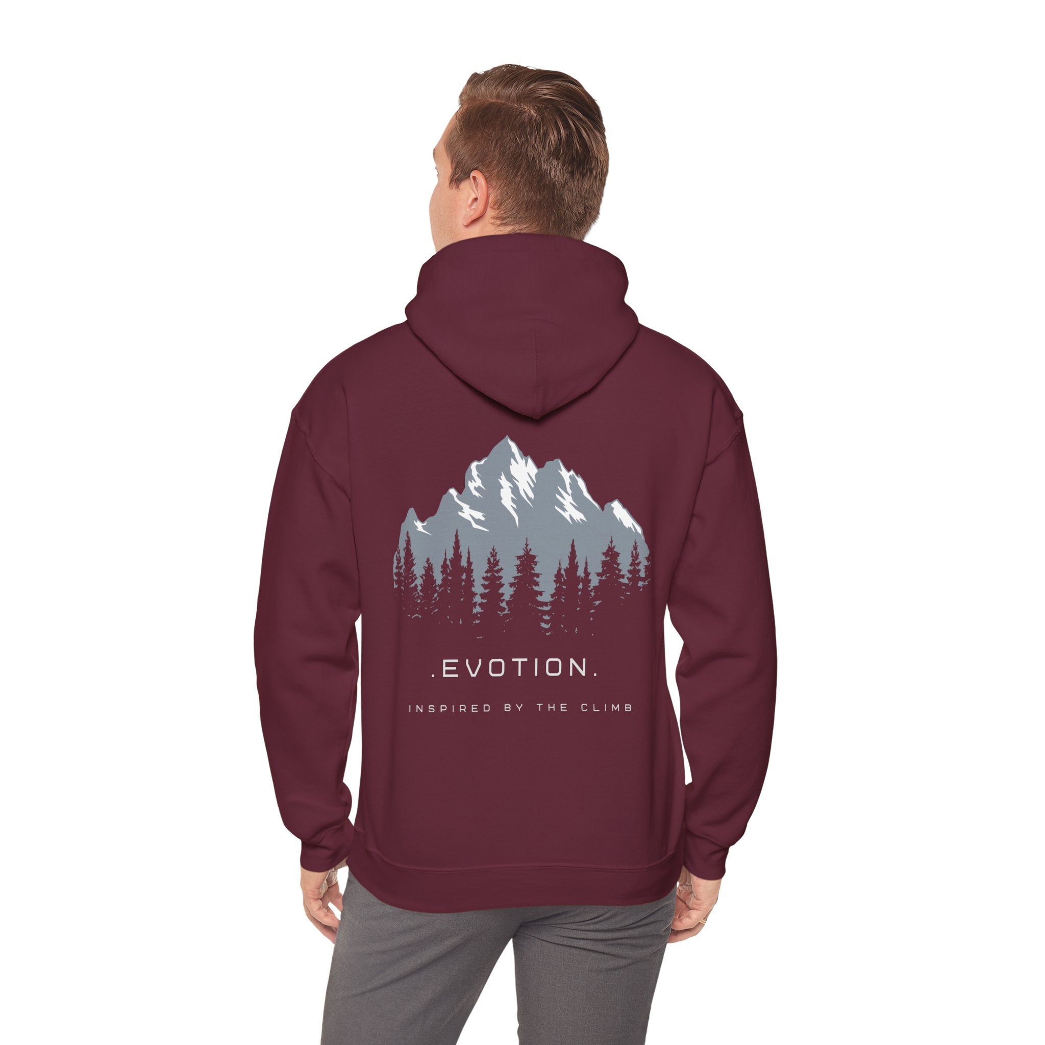 Evotion Mountain Inspired Heavyweight Hoodie – Skate & Surf Pullover for Everyday Hustle
