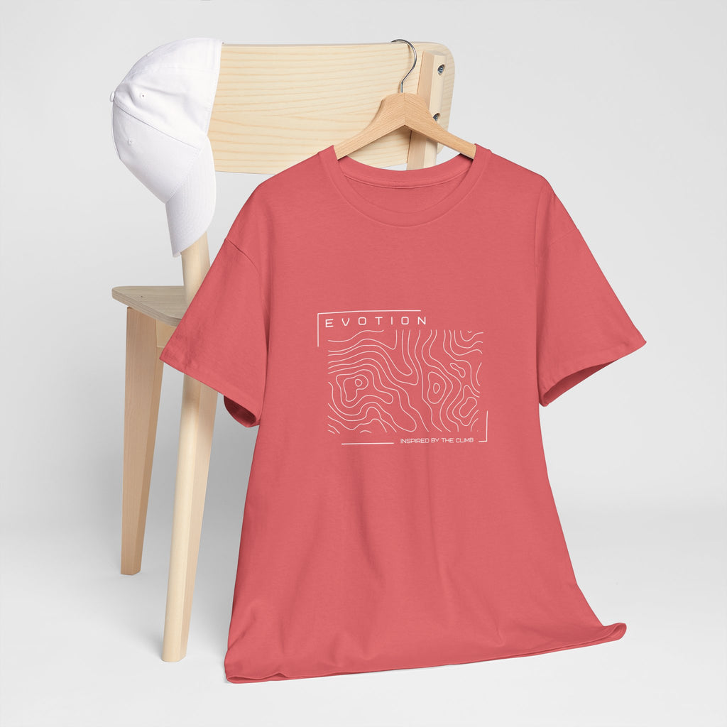 Evotion Contour Map Inspired Tee – Unisex Skate, Surf & Streetwear T-Shirt