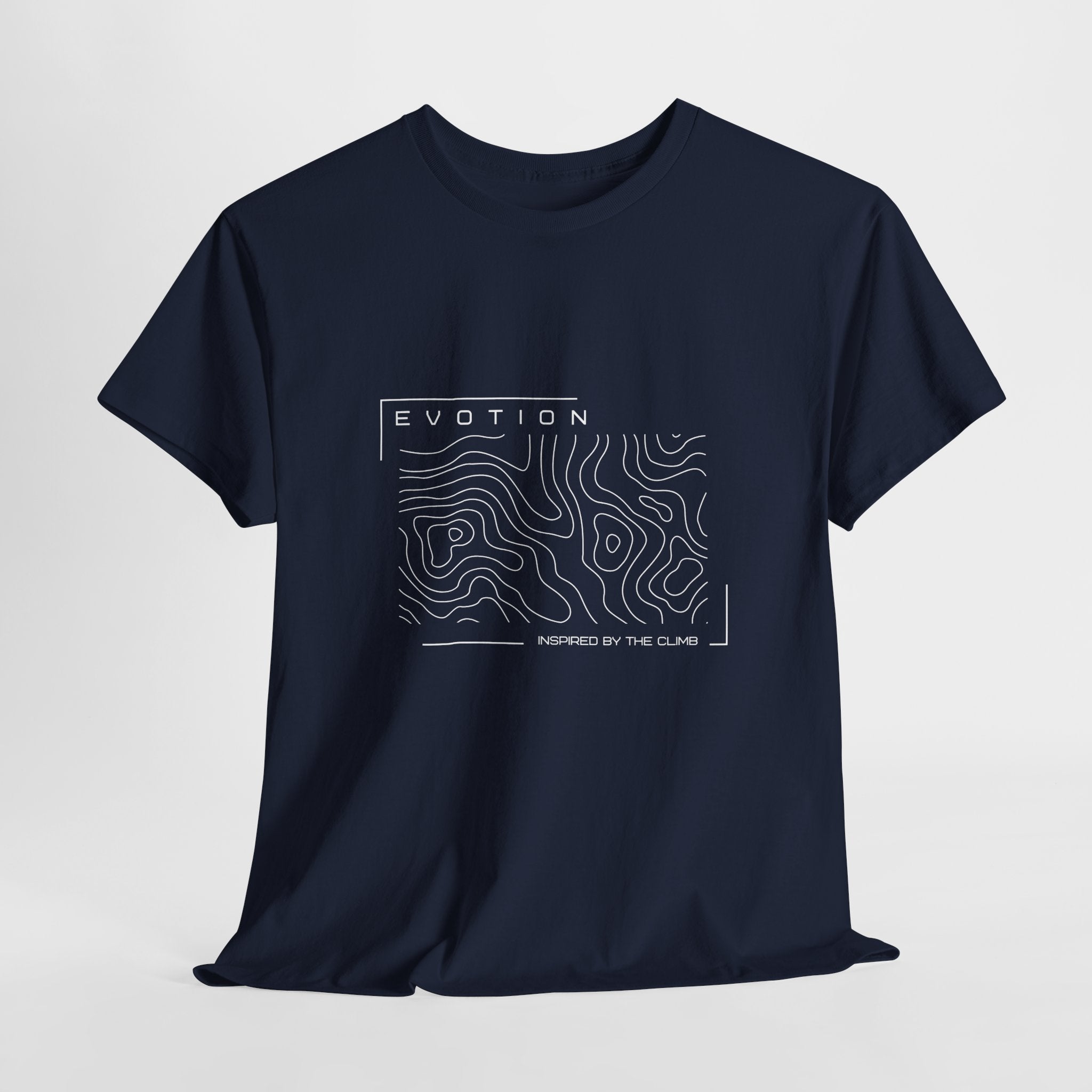 Evotion Contour Map Inspired Tee – Unisex Skate, Surf & Streetwear T-Shirt