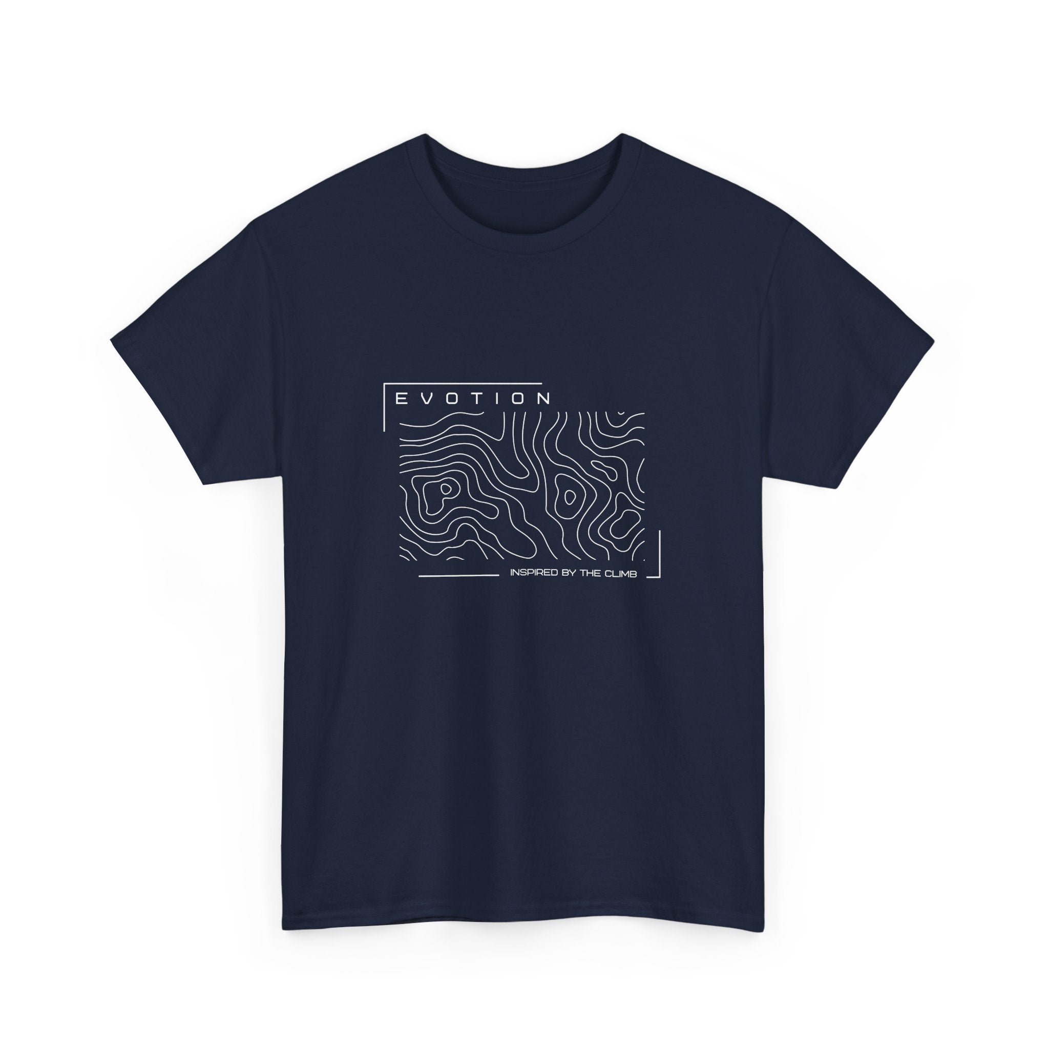 Evotion Contour Map Inspired Tee – Unisex Skate, Surf & Streetwear T-Shirt
