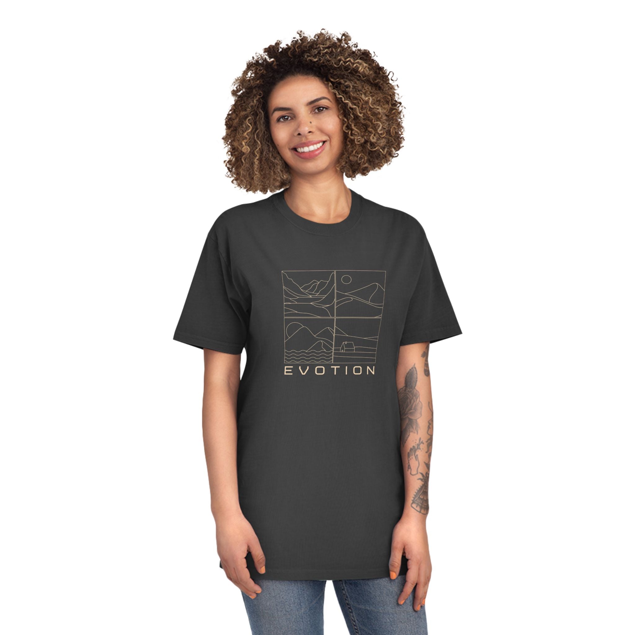 Evotion Four Square Inspired Tee - Unisex Skate, Surf & Streetwear T-Shirt