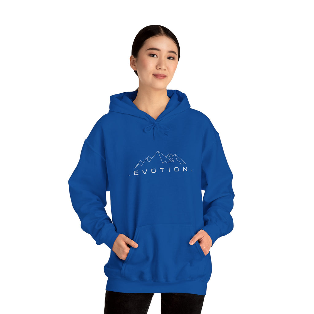 Evotion Inspirational Mountaineer Heavyweight Hoodie – Skate & Surf Pullover for Everyday Hustle
