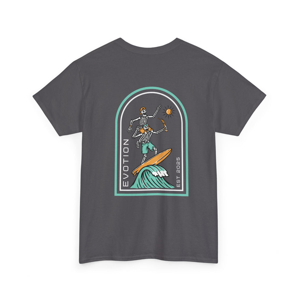 Evotion Surf Skeleton Tee – Unisex Skate, Surf & Streetwear T-Shirt