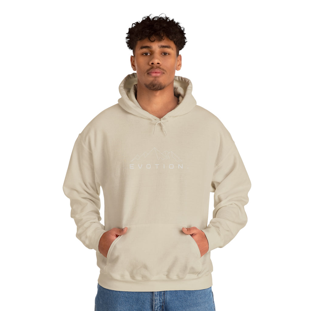 Evotion Inspirational Mountaineer Heavyweight Hoodie – Skate & Surf Pullover for Everyday Hustle