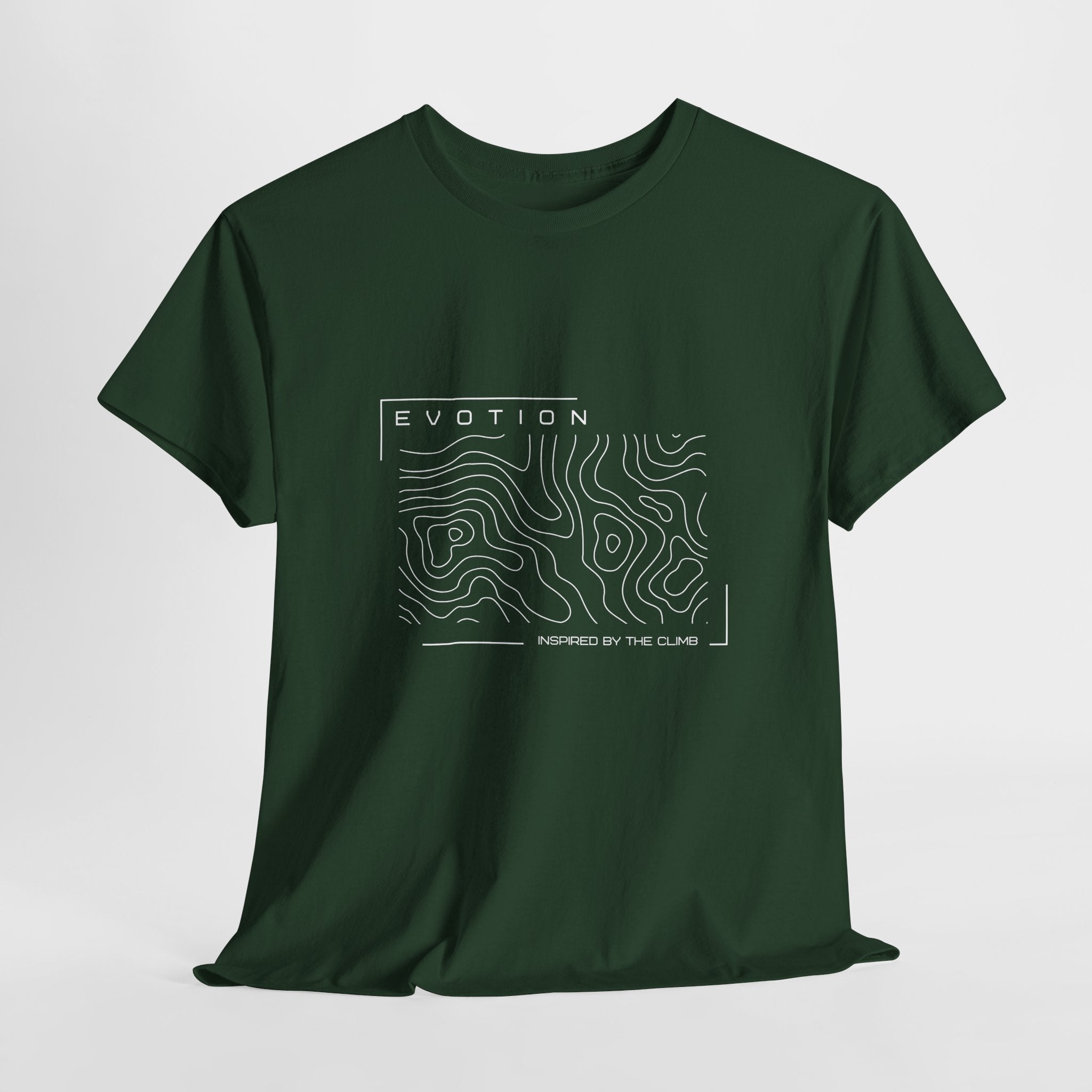 Evotion Contour Map Inspired Tee – Unisex Skate, Surf & Streetwear T-Shirt