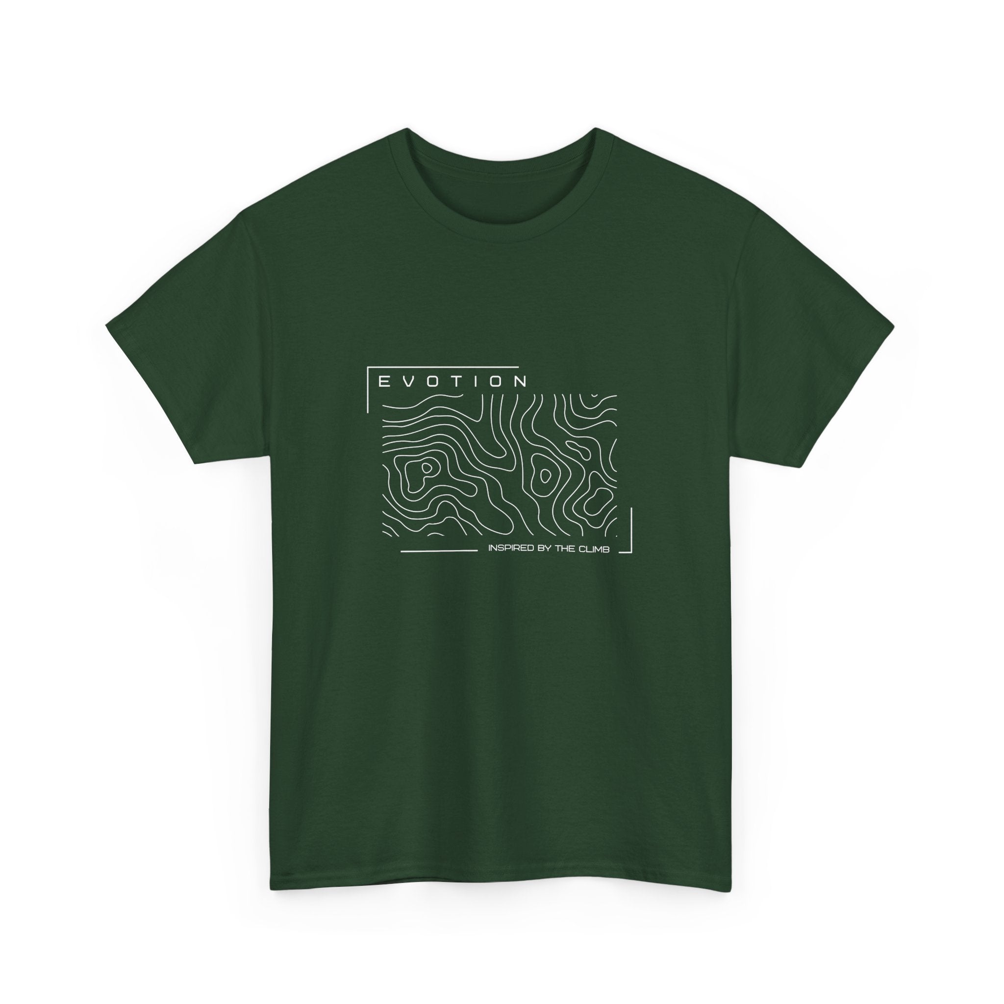 Evotion Contour Map Inspired Tee – Unisex Skate, Surf & Streetwear T-Shirt