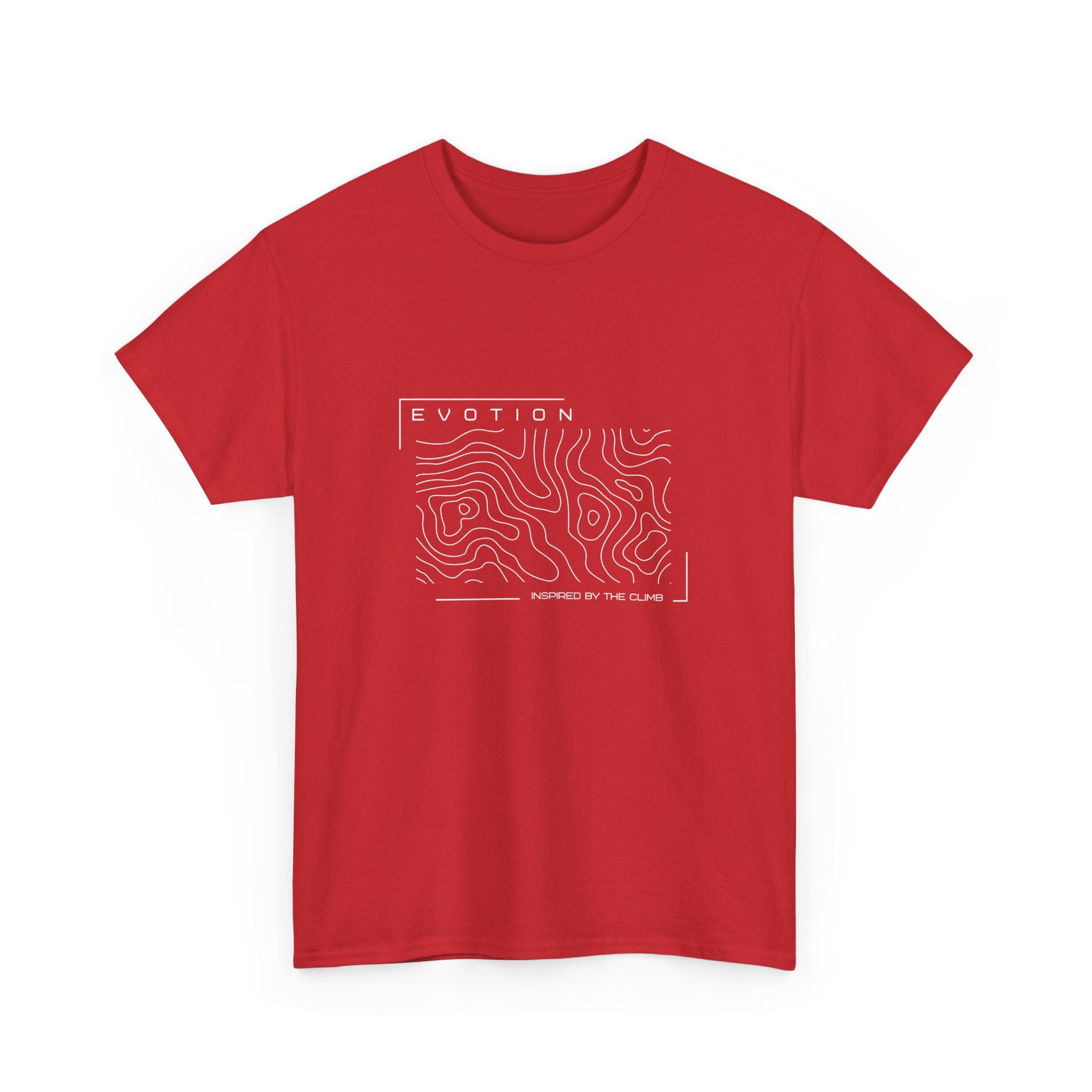 Evotion Contour Map Inspired Tee – Unisex Skate, Surf & Streetwear T-Shirt