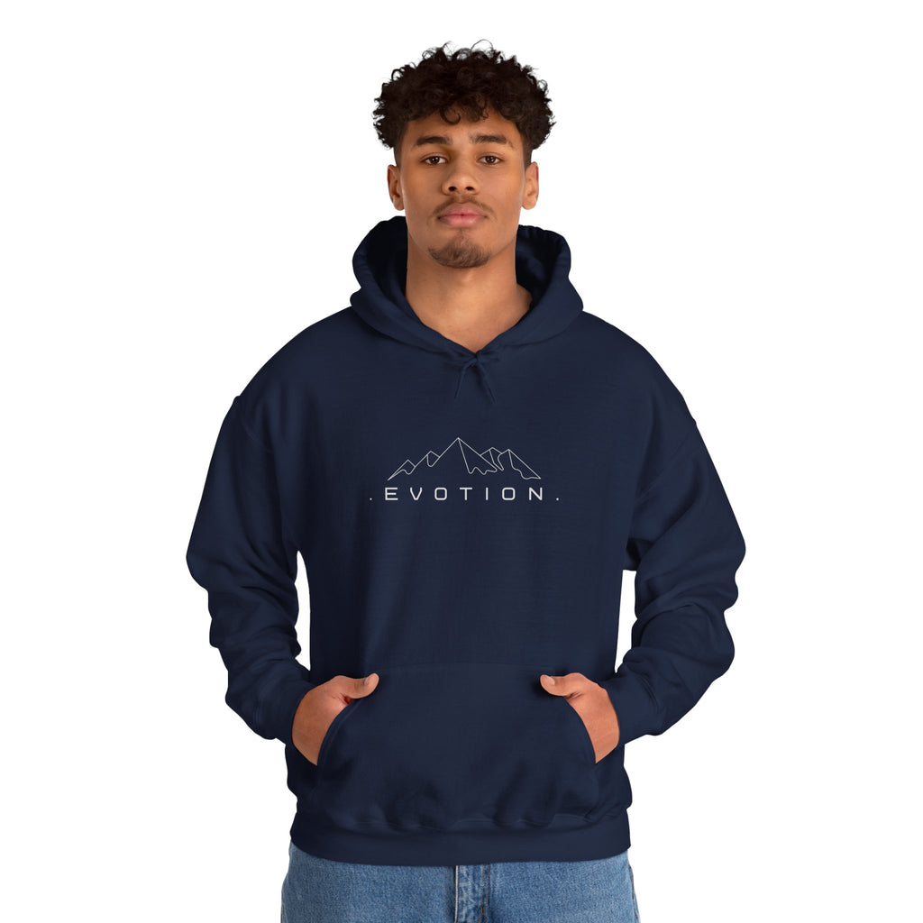 Evotion Inspirational Mountaineer Heavyweight Hoodie – Skate & Surf Pullover for Everyday Hustle