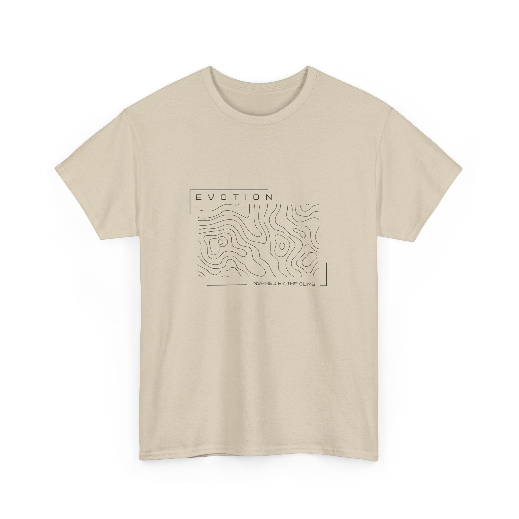 Evotion Contour Map Inspired Tee – Unisex Skate, Surf & Streetwear T-Shirt