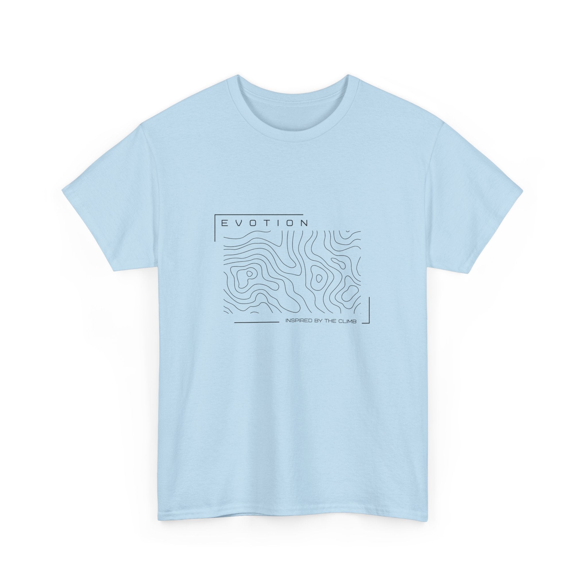 Evotion Contour Map Inspired Tee – Unisex Skate, Surf & Streetwear T-Shirt