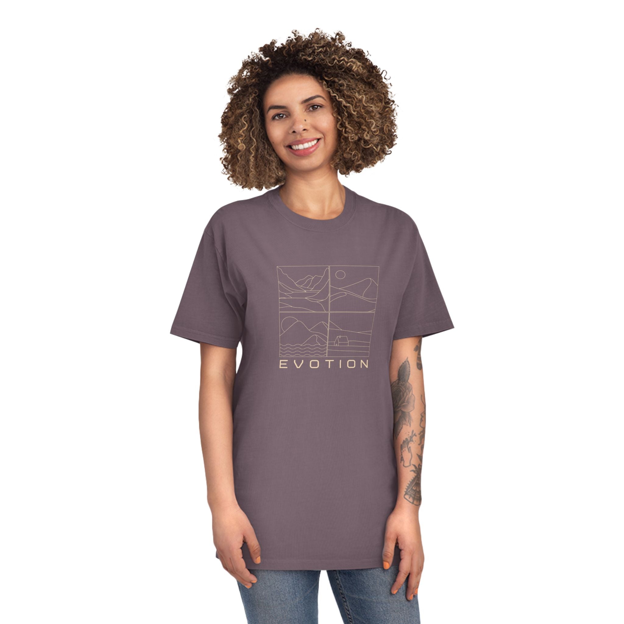 Evotion Four Square Inspired Tee - Unisex Skate, Surf & Streetwear T-Shirt
