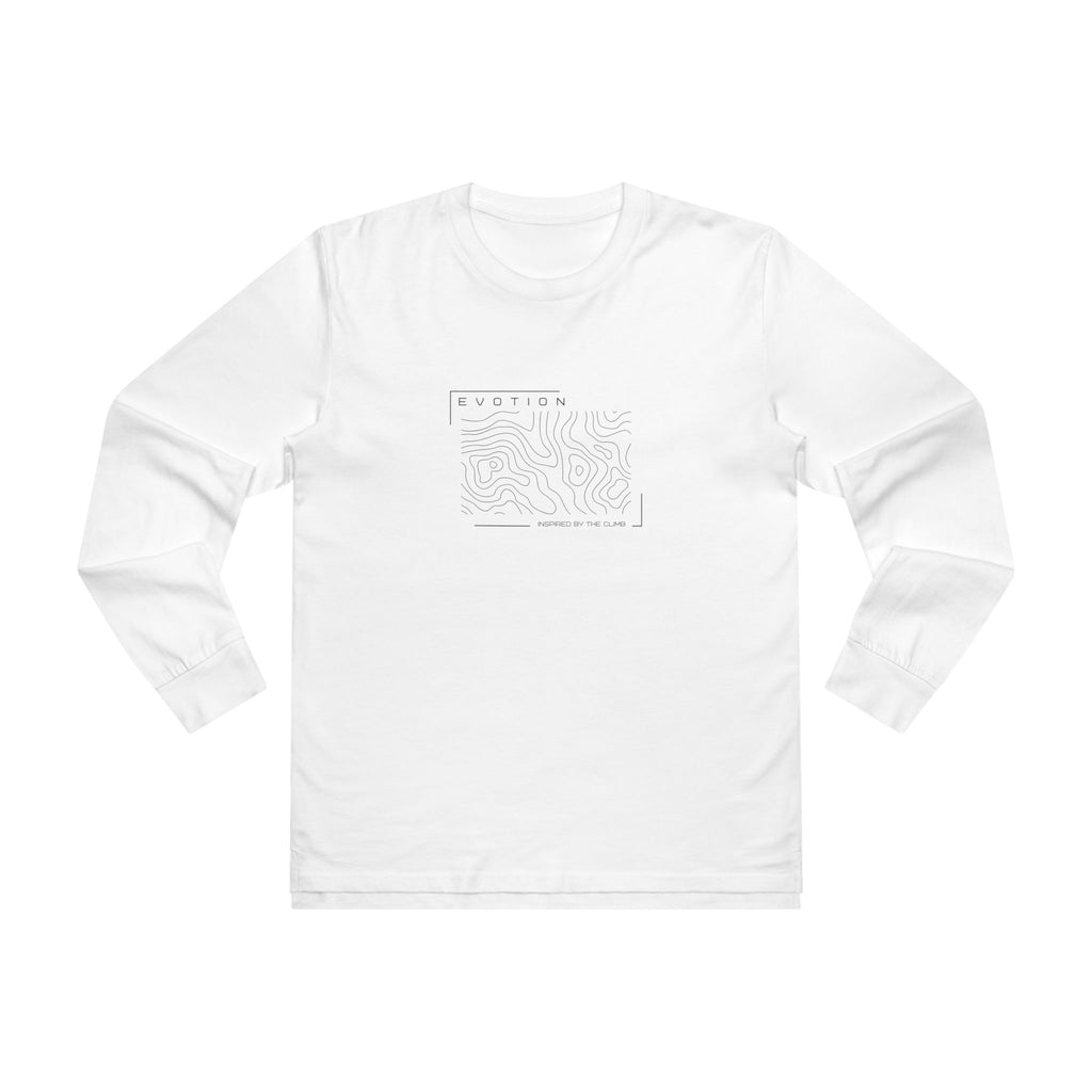 Evotion Contour Line Long Sleeve Tee – Unisex Skate & Surf Streetwear Layer