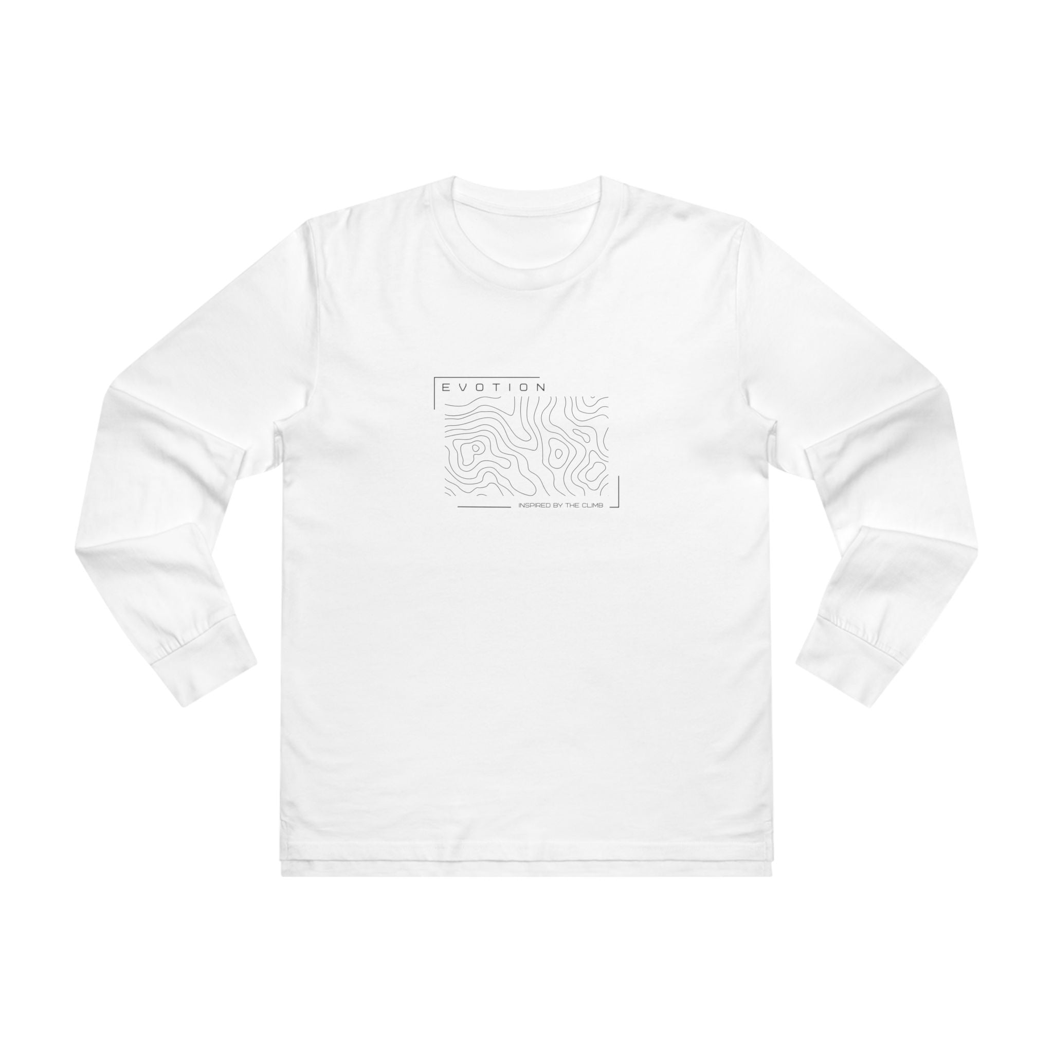 Evotion Contour Line Long Sleeve Tee – Unisex Skate & Surf Streetwear Layer