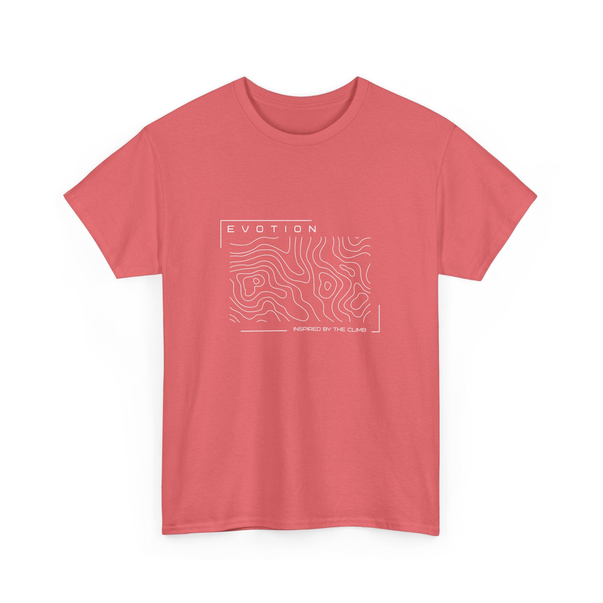Evotion Contour Map Inspired Tee – Unisex Skate, Surf & Streetwear T-Shirt