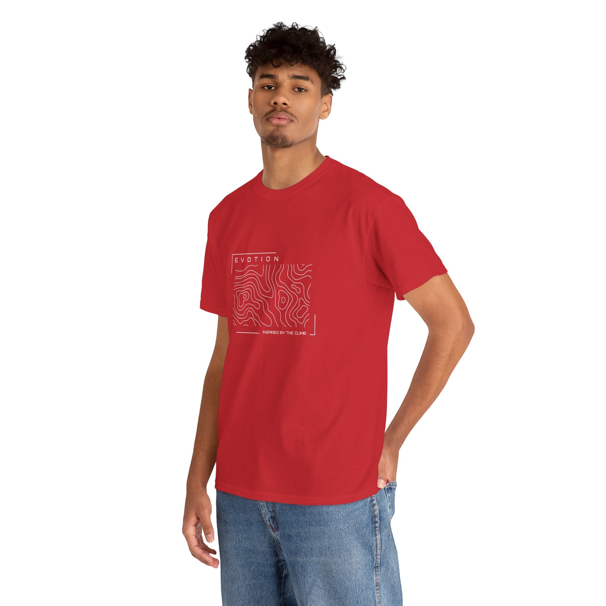 Evotion Contour Map Inspired Tee – Unisex Skate, Surf & Streetwear T-Shirt