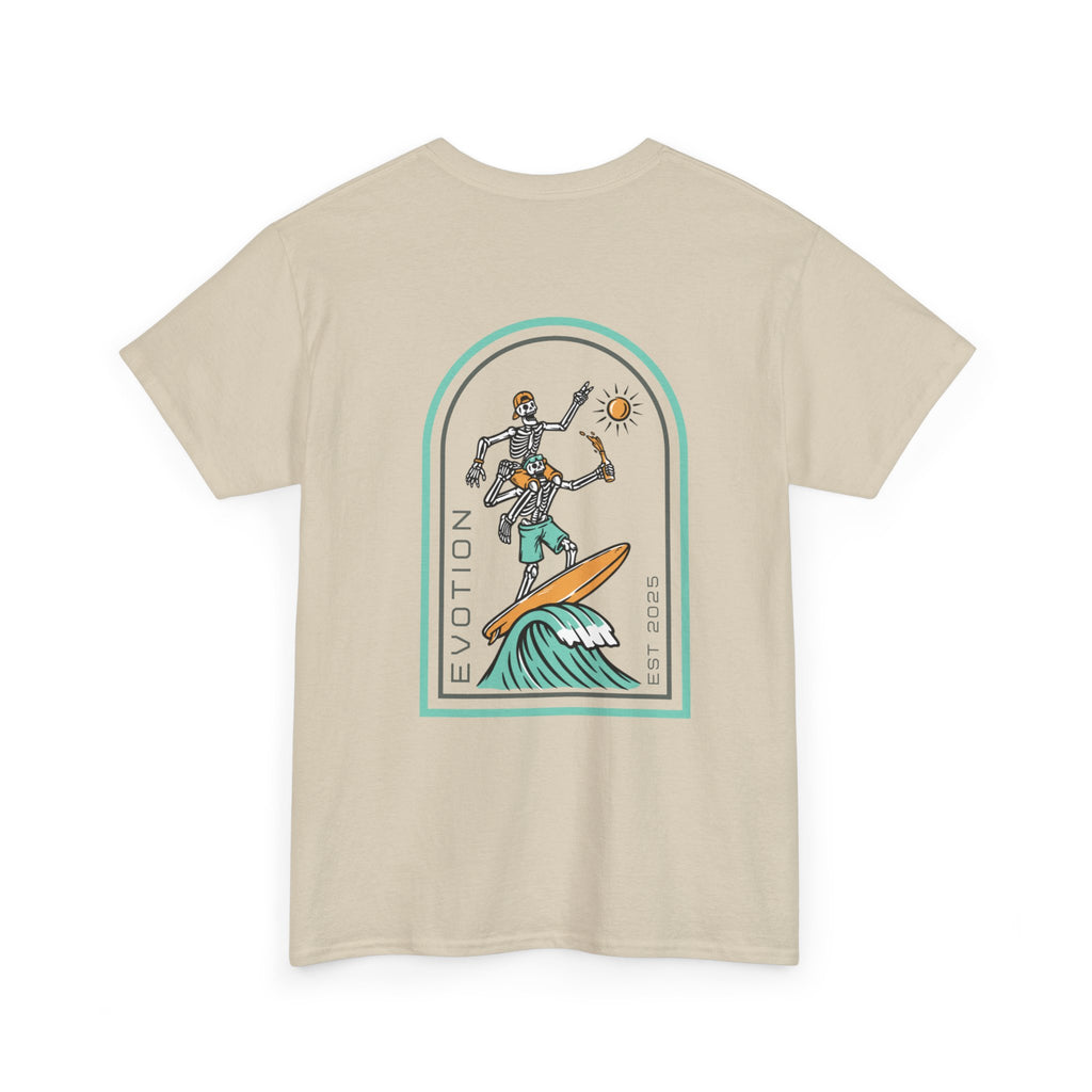 Evotion Surf Skeleton Tee – Unisex Skate, Surf & Streetwear T-Shirt