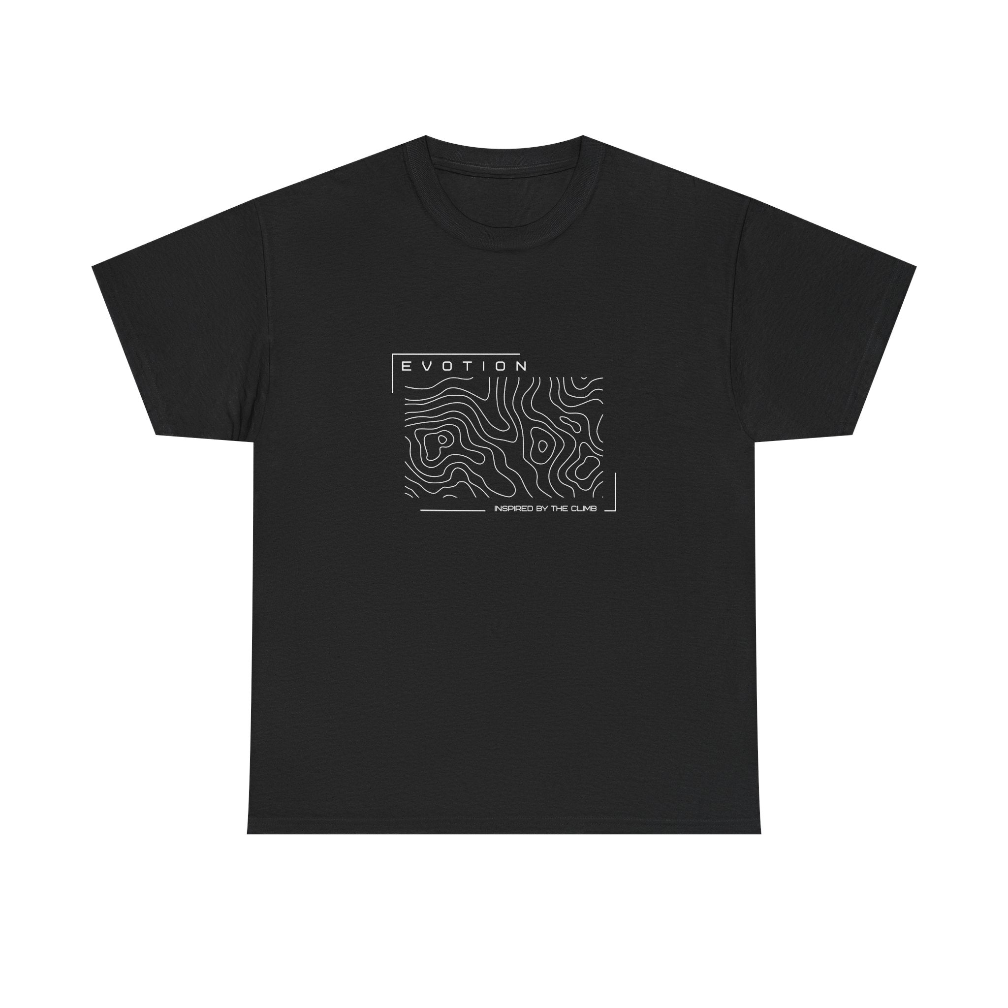 Evotion Contour Map Inspired Tee – Unisex Skate, Surf & Streetwear T-Shirt